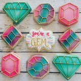 Diamond Cookie Cutter, Jewel or Geometric Shapes, Ann Clark