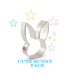 Cute bunny face shaped cookie cutter