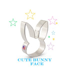 Cute bunny face shaped cookie cutter