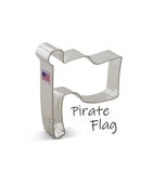 Pirate flag shaped cookie cutter