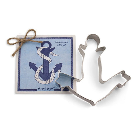 Large Boat Anchor Cookie Cutter, Ann Clark Gift Collection with Recipe