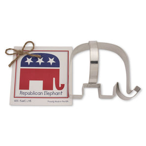 Republican Elephant Cookie Cutter, Ann Clark Gift Collection