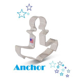 Anchor shaped cookie cutter