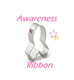 Awareness Ribbon Cookie Cutter, Charity Non-Profit Cookies, Ann Clark