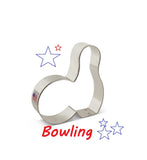 Bowling Cookie Cutter, Bowling Ball and Pins, Sports Ann Clark