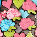 Rose Cookie Cutter, Romantic Roses Cookies, Ann Clark