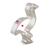 Flamingo shaped cookie cutter