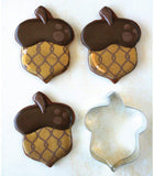 3pc Forest Friend Cookie Cutter Set, Squirrel Acorn and Oak Leaf by Ann Clark