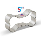 Huge Dog Bone Cookie Cutter 5", Make Pet Dog Treats or People Cookies, Ann Clark