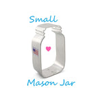 Small Mason Jar Cookie Cutter, Vintage Ball Jar Shape, Ann Clark