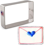 Rectangle Cookie Cutter, Love Letter or Book Shape, Ann Clark