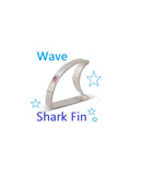 Shark Fin or Wave Shape Cookie Cutter, Shark Week Ann Clark