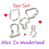 alice in wonderland cookie cutter set