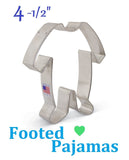 footed pajamas cookie cutter 