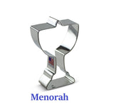 3pc Hanukkah Cookie Cutter Set, Menorah Candle, Dreidel, Star of David FREE SHiPPiNG, Ann Clark