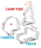 camping fun cookie cutter set by ann clark