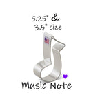 large and small music note cookie cutters'