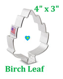 ann clark birch leaf cookie cutter for fall baking