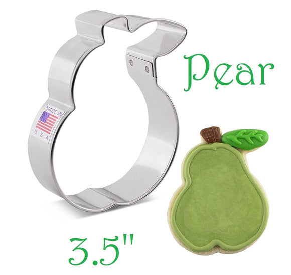 pear fruit cookie cutter by ann clark