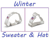 winter hat and ugly sweater cookie cutter set