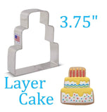 layer cake shape cookie cutter for weddings