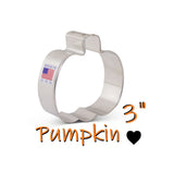 Pumpkin 3" shaped cookie cutter