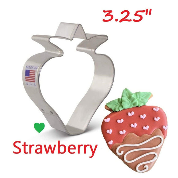 strawberry fruit cookie cutter