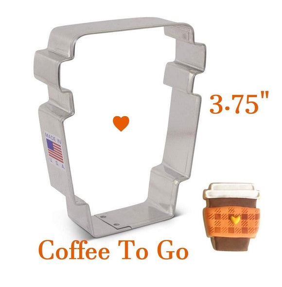 coffee cup to go cookie cutter