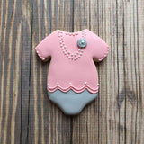 Baby Onesie Cookie Cutter, 4" New Baby Clothes for Baby Shower, Ann Clark