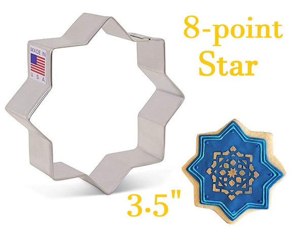 8 Pointed Star Cookie Cutter, Islamic Star Shape, Ann Clark