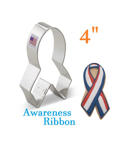 Awareness Ribbon Cookie Cutter, Charity Non-Profit Cookies, Ann Clark