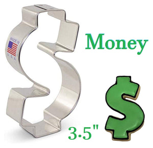 dollar sign or pesos sign cookie cutter