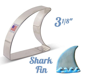 shark fin or wave cookie cutter