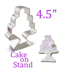 cake on a pedestal cookie cutter