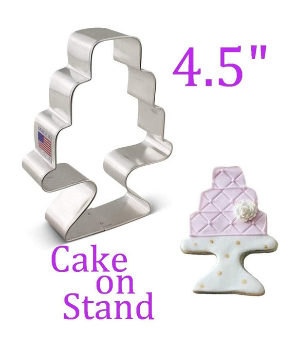 cake on a pedestal cookie cutter