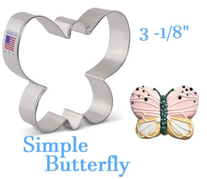 simple butterfly cookie cutter