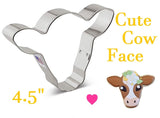 cute cow face cookie cutter