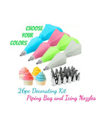 26pc Icing Tips  and Piping Bag Cake Decorating Set, Pro Cake Decorator Tools