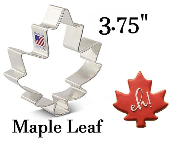 large maple leaf autumn cookie cutter