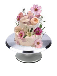 stainless steel rotating cake stand