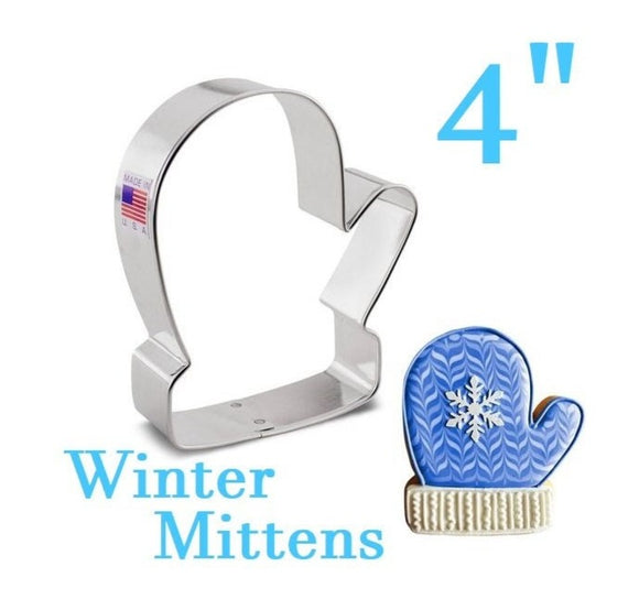 winter mittens cookie cutter