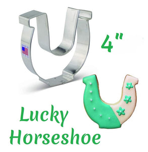 lucky horseshoe shape cookie cutter