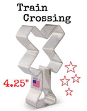 train railroad crossing cookie cutter