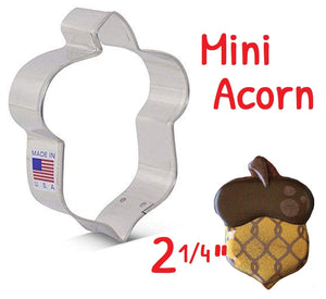 mini acorn cookie cutter by ann clark