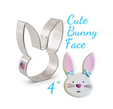 Cute Easter Bunny Rabbit Face Cookie Cutter, Ann Clark