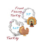 turkey 2 piece cookie cutter set