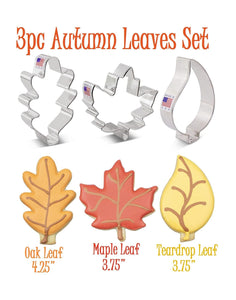 autumn leaf cookie cutter set