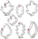 7 piece set autumn leaf cookie cutters