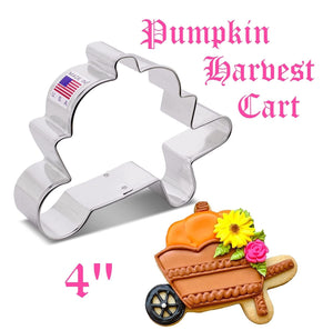 pumpkin harvest cart shape cookie cutter