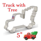 truck with christmas tree cookie cutter